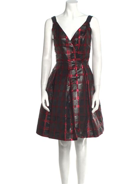 miu miu plaid mini dress|Miu Miu Plaid Print Mini Dress .